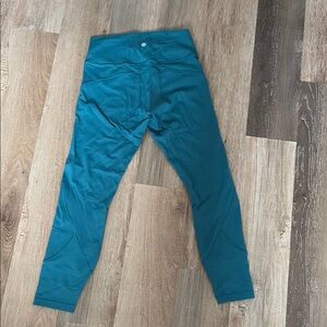Lululemon Teal High-Waisted Leggings